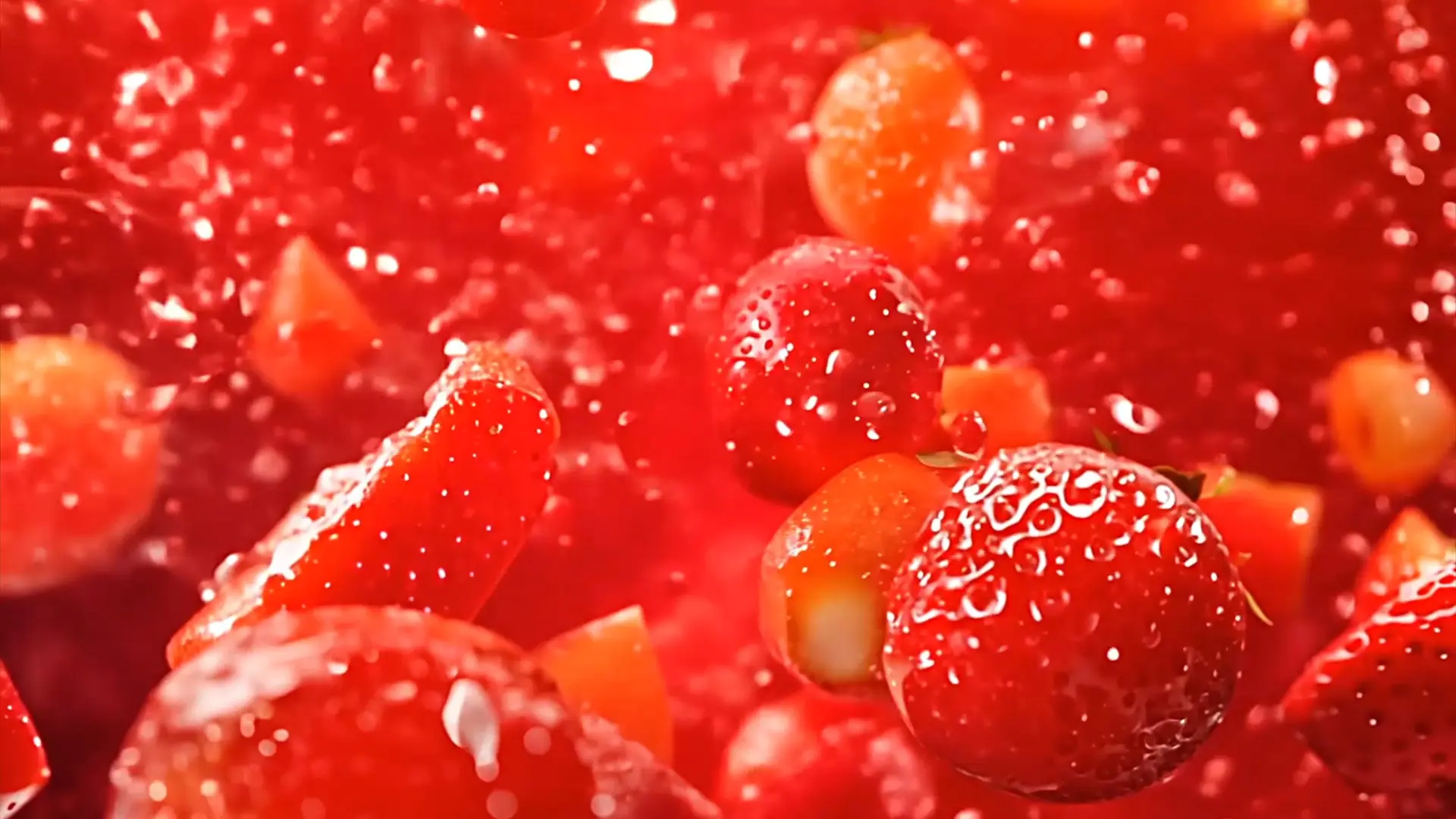 Juicy Strawberry Transition Background for Videos